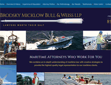 Tablet Screenshot of maritimetriallawyers.com